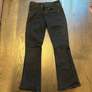 Black American Eagle Kick Boot Jeans